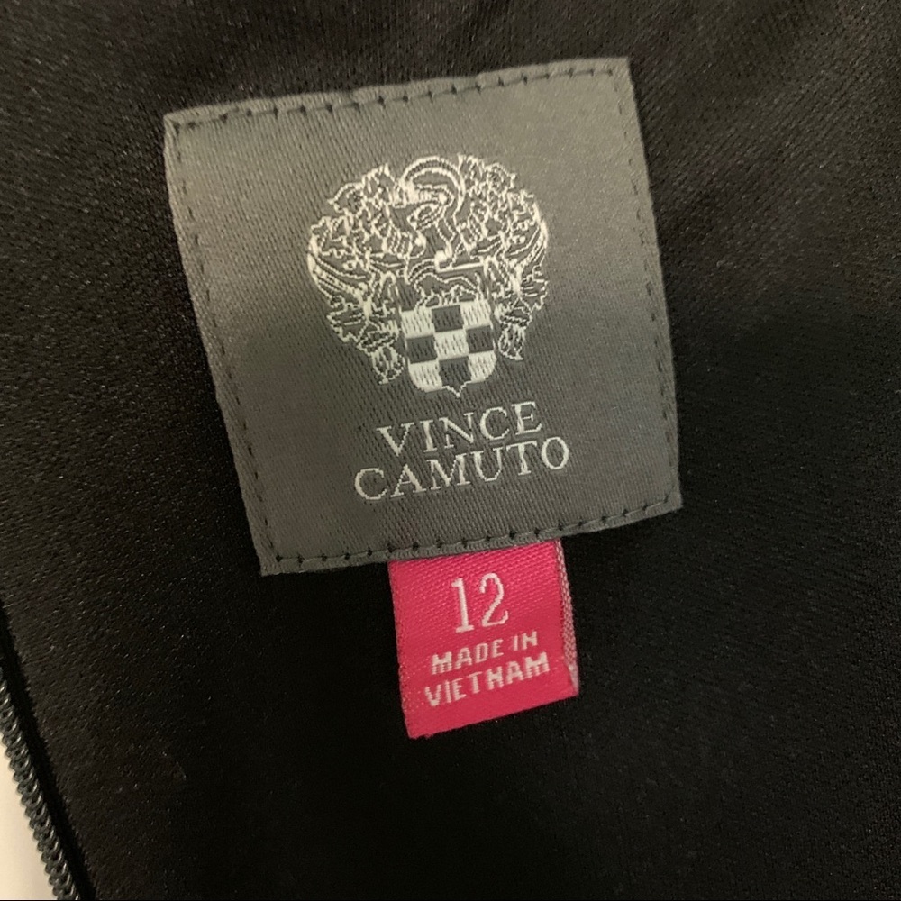 Vince Camuto / Black Cinch Waist Long Sleeve Dress - Picture 8 of 8